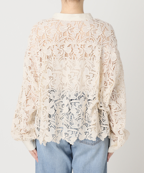 【IENA】シャツ ブラウス IENA（イエナ）の「レース刺繍カラーブラウス◇（シャツ
