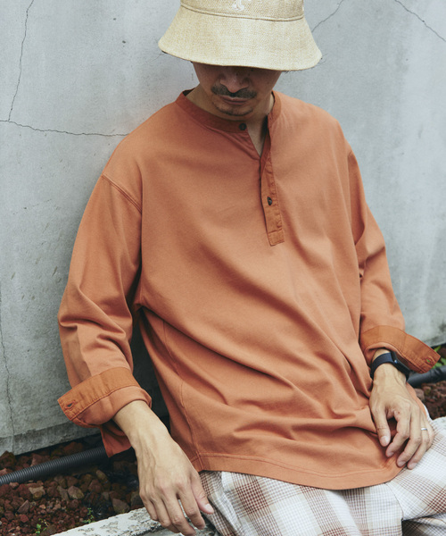 tシャツ ガーメントダイ スリーピング ヘンリーネック Tシャツ メンズ | JOURNAL STANDARD relume | 03