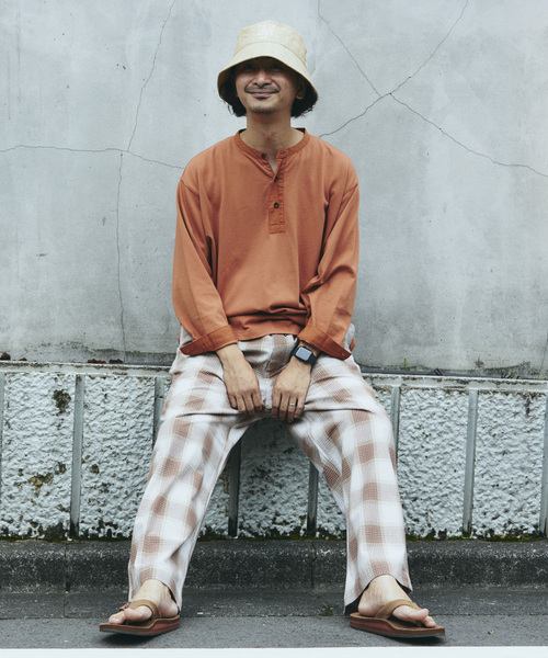 tシャツ ガーメントダイ スリーピング ヘンリーネック Tシャツ メンズ | JOURNAL STANDARD relume | 19