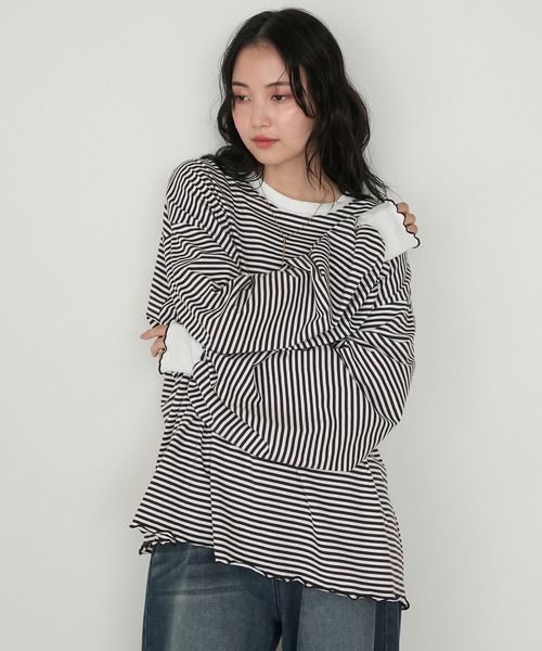 forksy.（フォルクシー） tシャツ 「forksy.」メローボリューム袖