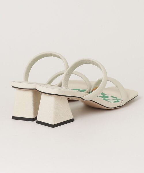 「STACCATO」 ミュール 23.5cm ホワイト レディース_画像2