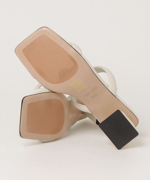 「STACCATO」 ミュール 23.5cm ホワイト レディース_画像3