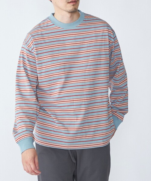 SHIPS（シップス） tシャツ 「SHIPS別注」AIRTOWNE: マルチ ボーダー