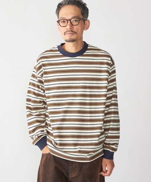 SHIPS（シップス） tシャツ 「SHIPS別注」AIRTOWNE: マルチ ボーダー