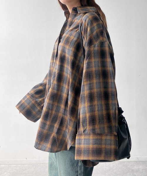 AS KNOW AS（アズノゥアズ） ブラウス シャツポケット付き ワイド