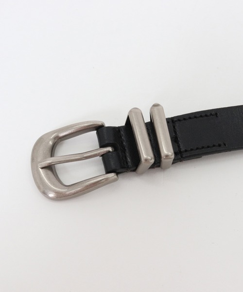 CAMBIO（カンビオ） ベルト mko13177-Edge Buckle Leather Belt レザー