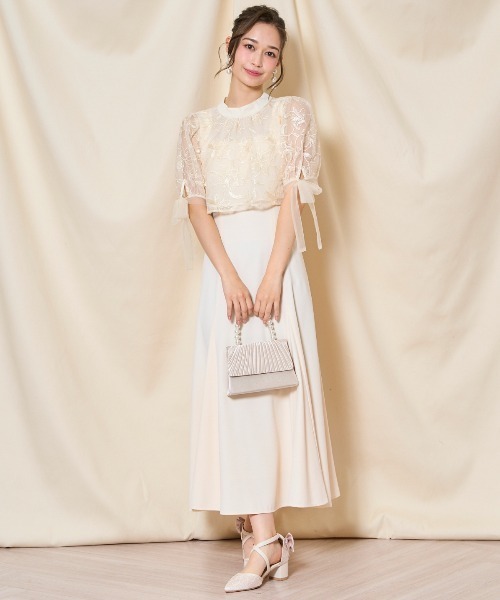 WILLSELECTION（ウィルセレクション） ブラウス シャツ リボンスリーブ