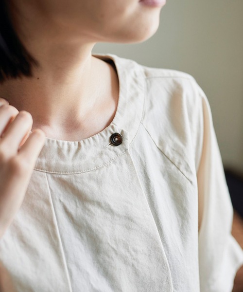 「Sunny clouds」 半袖ワンピース MEDIUM グリーン レディース_画像6