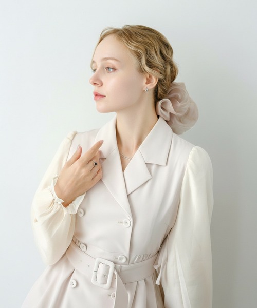 Lady Rora シュシュ シフォン 光沢 ビック シュシュ : ZOZOTOWN Yahoo