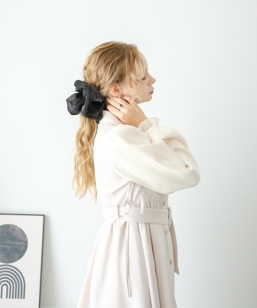 Lady Rora シュシュ シフォン 光沢 ビック シュシュ : ZOZOTOWN Yahoo
