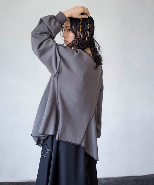 「OSMOSIS」 「loaf」スウェットカットソー ONE SIZE アイボリー レディース_画像5