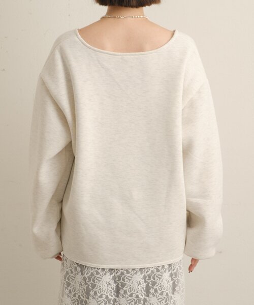 Omekashi（オメカシ） トレーナー スウェット ルーズVネックスウェット