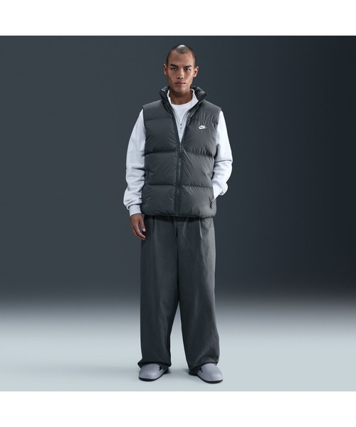 本日限り価格！Nike ダウンベスト　L　パファーベスト グレー　メンズ NIKE（ナイキ） ダウンベスト ベスト TF クラブ パファー ベスト 65