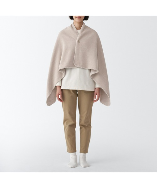 無印良品（MUJI） ブランケット 両面使いシェニールブランケット 80