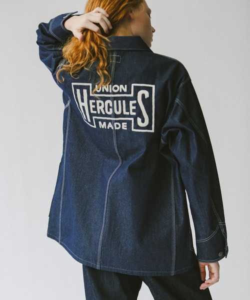 デニムジャケット gジャン 「比嘉商店×UNION HERCULES MADE」チョアジャケット メンズ レディースの画像