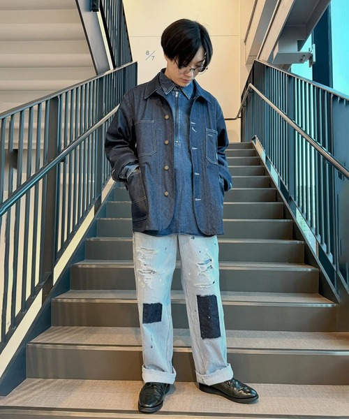 デニムジャケット gジャン 「比嘉商店×UNION HERCULES MADE」チョアジャケット メンズ レディースの画像