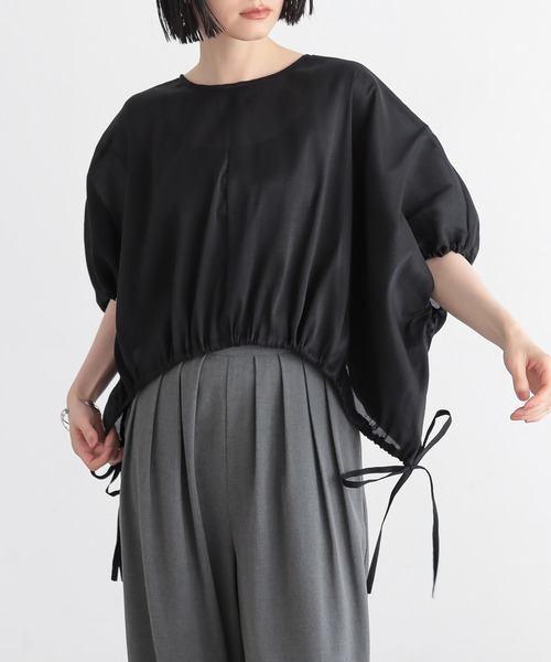 「for/c」 半袖ブラウス M ブラック レディース_画像4