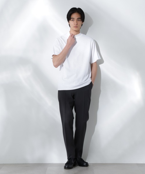 「NANO universe」 半袖Tシャツ L ホワイト メンズ_画像8