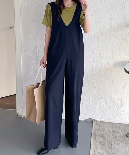 「ABITOKYO」 オーバーオール M ブラック レディース_画像4