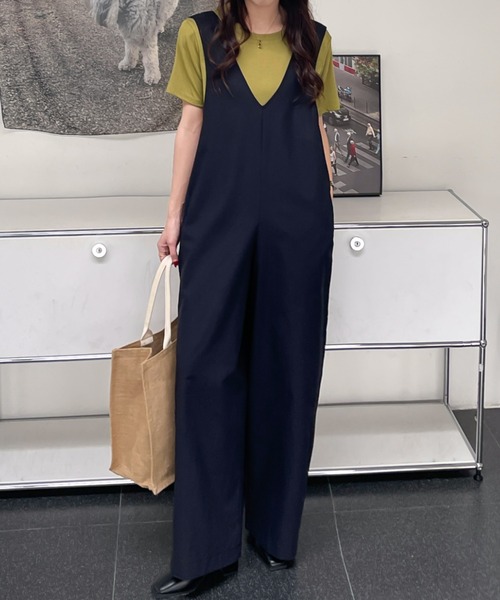 「ABITOKYO」 オーバーオール M ブラック レディース_画像9