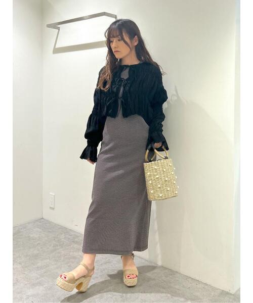 「FREE'S MART」 長袖ブラウス FREE オレンジ レディース_画像7