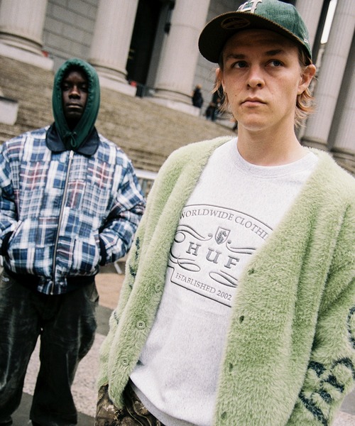 HUF（ハフ） セーター ニット THE CROWN CARDIGAN メンズ レディース