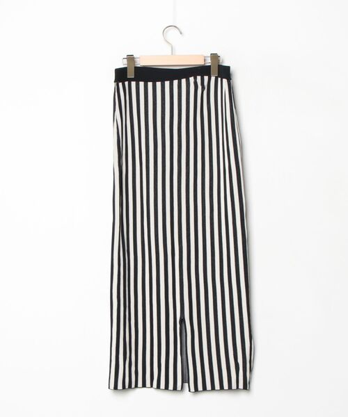 「LEPSIM」 ストライプ柄ニットスカート FREE ベージュ レディース_画像2