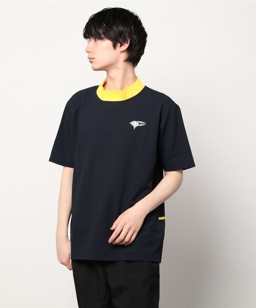 「BEAMS GOLF」 半袖Tシャツ X-LARGE ネイビー メンズの画像