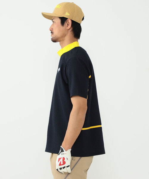 「BEAMS GOLF」 半袖Tシャツ X-LARGE ネイビー メンズの画像