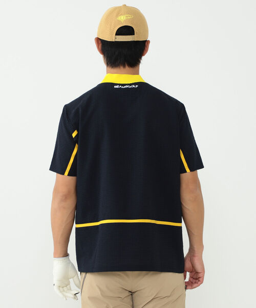 「BEAMS GOLF」 半袖Tシャツ X-LARGE ネイビー メンズの画像