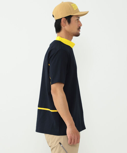 「BEAMS GOLF」 半袖Tシャツ X-LARGE ネイビー メンズの画像
