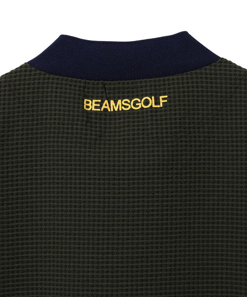 「BEAMS GOLF」 半袖Tシャツ X-LARGE ネイビー メンズの画像
