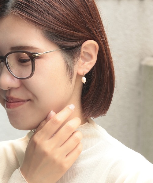 NOIR DE POUPEE（ノワールドプーペ） ピアス（両耳用） FREE ホワイト