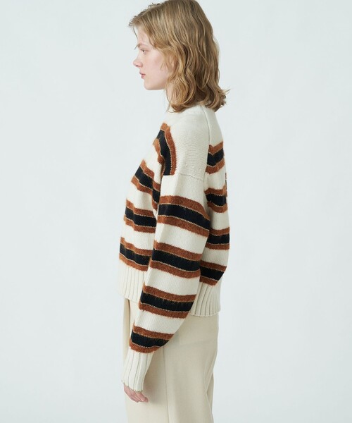 MACPHEE（マカフィー） 長袖ニット S ネイビー レディース : ZOZOTOWN