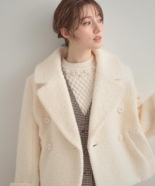 クチュールブローチ　ショートコート Couture Brooch（クチュール ブローチ） ピーコート pコート 「S-LL