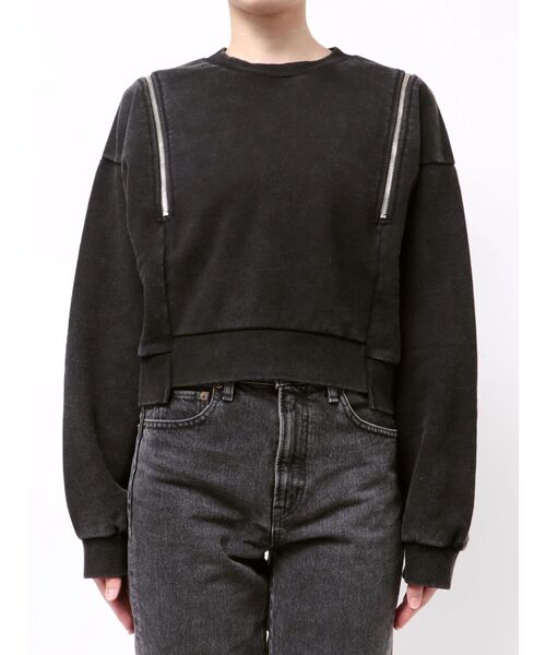 トレーナー スウェット 2WAYジップスウェット レディース