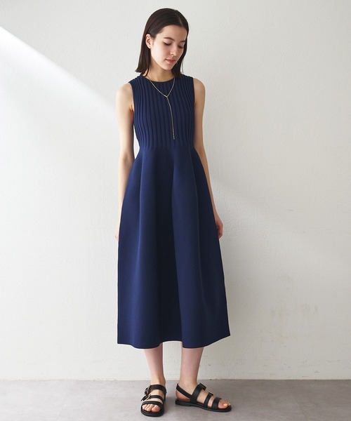 「Whim Gazette」 ノースリーブワンピース FREE ブラウン レディース_画像7