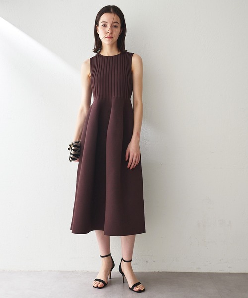 「Whim Gazette」 ノースリーブワンピース FREE ブラウン レディース_画像8