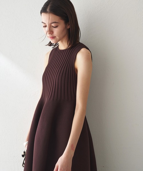「Whim Gazette」 ノースリーブワンピース FREE ブラウン レディース_画像9