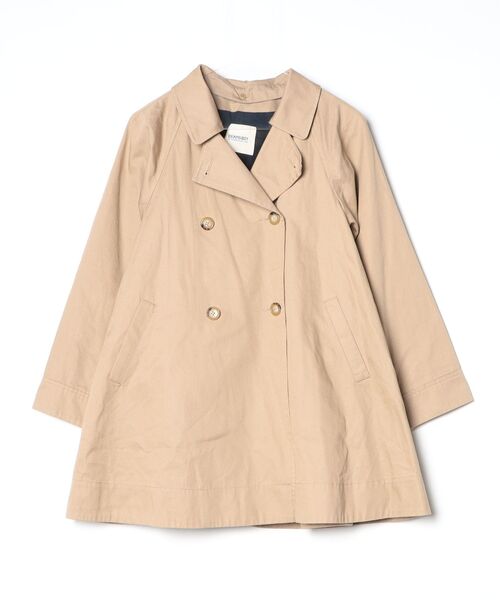 BEAMS BOY（ビームス ボーイ） ステンカラーコート - ベージュ