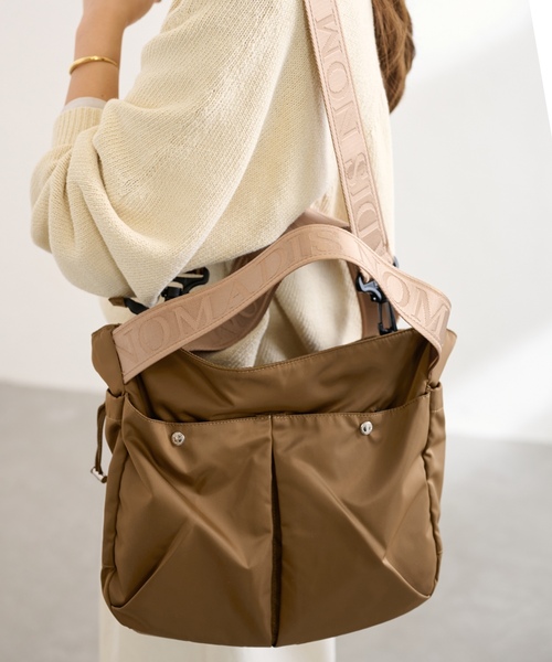 FRAMeWORK（フレームワーク） 「NOMADIS」2WAYバッグ FREE キャメル
