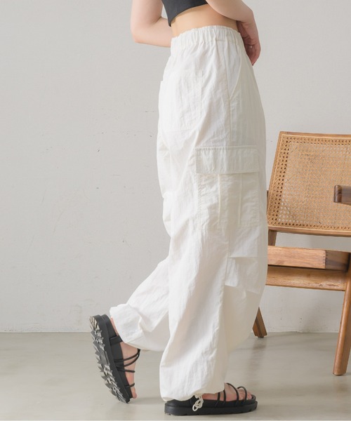 「RETRO GIRL」 イージーパンツ FREE アイボリー レディース_画像9