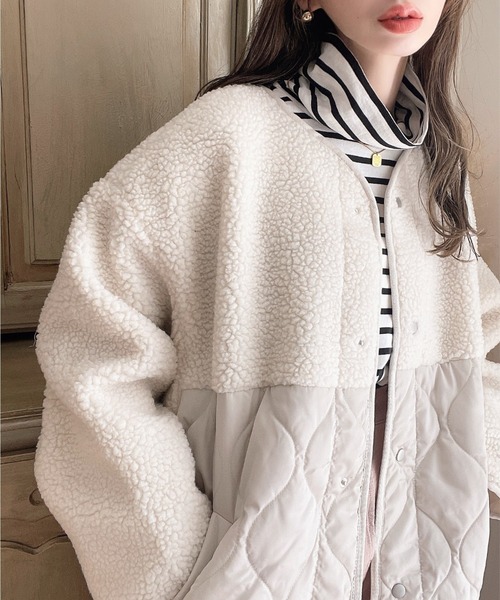 「moment+」 コート M カーキ レディース_画像7