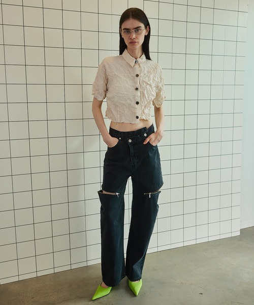 MAISON SPECIAL（メゾンスペシャル） デニムパンツ 36 ブラック