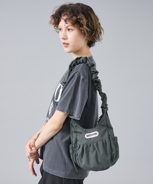 レアUSA製90sアウトドアプロダクツ ショルダーバッグ黄×灰色 OUTDOOR