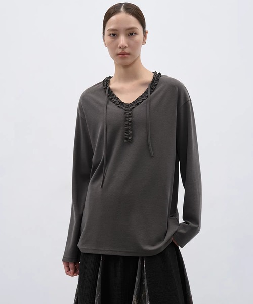 soorploom エッセンシャル トップス フリル tシャツ soorploom エッセンシャル トップス フリル tシャツ - メルカリ