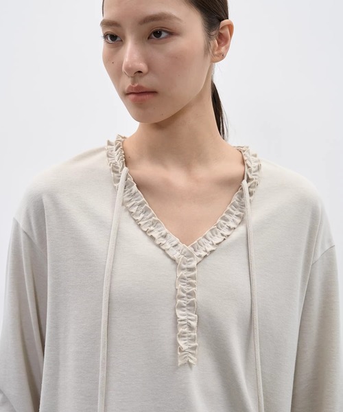 soorploom エッセンシャル トップス フリル tシャツ EIGHTHMONTH tシャツ フリルライントップス EM25a173「EIGHTHMONTH