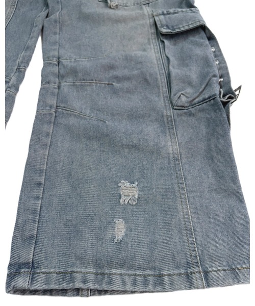 inst.ALL ワイドパンツ カーゴパンツ フラップベルトワイドデニム