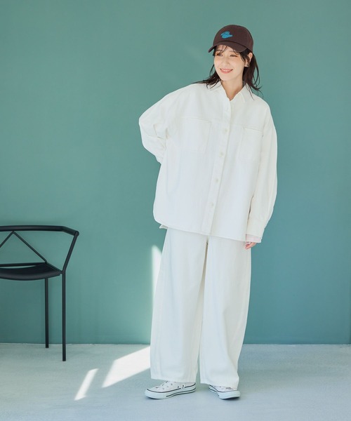 studio CLIP（スタディオクリップ） ブラウス シャツ 甘織りデニム