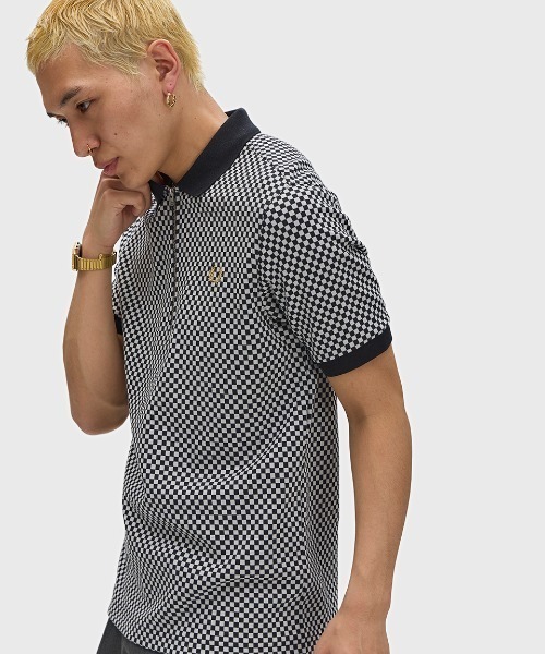 FRED PERRY（フレッドペリー） ポロシャツ Chequerboard Polo Shirt